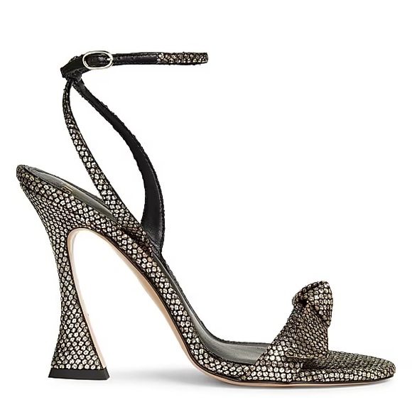 Alexandre Birman Maxxi Plexi 100MM Glitter Mesh Sandals NWT $895 EU 37 - Picture 1 of 13
